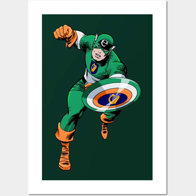 Captain Ireland Wall Art by ThirteenthFloor